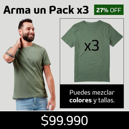 Básicas Pack x3 🔥 Ármalo como quieras 😎 | Escoge entre 18 colores ✅