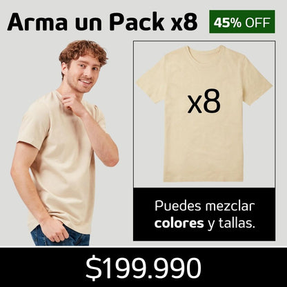 Básicas Pack x8 🔥 Ármalo como quieras 😎 | Escoge entre 18 colores ✅