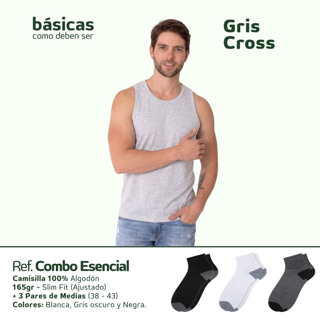 Básica Camisilla + Medias x3 [Combo, 165gr]