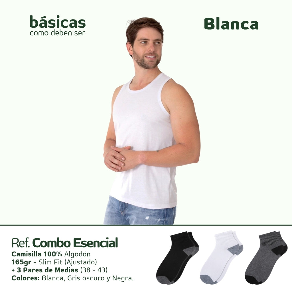 Básica Camisilla + Medias x3 [Combo, 165gr]