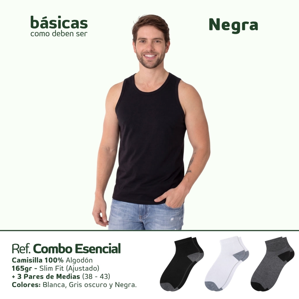 Básica Camisilla + Medias x3 [Combo, 165gr]